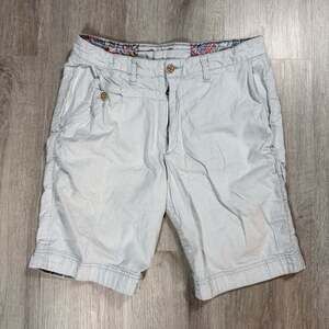 Robert Graham Classic Fit Striped Seersucker Chino Shorts with Paisley Interior